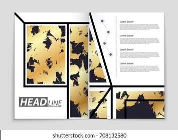 Abstract vector layout background set. For art template design, list, front page, mockup brochure theme style, banner, idea, cover, booklet, print, flyer, book, blank, card, ad, sign, sheet, a4.
