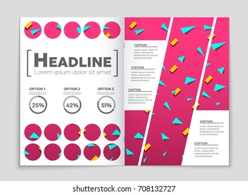 Abstract vector layout background set. For art template design, list, front page, mockup brochure theme style, banner, idea, cover, booklet, print, flyer, book, blank, card, ad, sign, sheet, a4