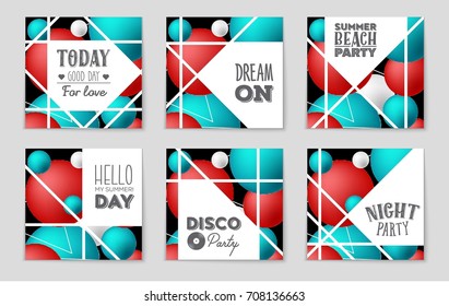 Abstract vector layout background set. For art template design, list, front page, mockup brochure theme style, banner, idea, cover, booklet, print, flyer, book, blank, card, ad, sign, sheet, a4.