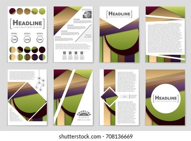 Abstract vector layout background set. For art template design, list, front page, mockup brochure theme style, banner, idea, cover, booklet, print, flyer, book, blank, card, ad, sign, sheet,, a4.