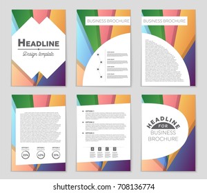 Abstract vector layout background set. For art template design, list, front page, mockup brochure theme style, banner, idea, cover, booklet, print, flyer, book, blank, card, ad, sign, sheet,, a4.