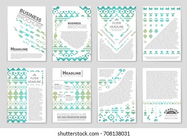 Abstract vector layout background set. For art template design, list, front page, mockup brochure theme style, banner, idea, cover, booklet, print, flyer, book, blank, card, ad, sign, sheet, a4.