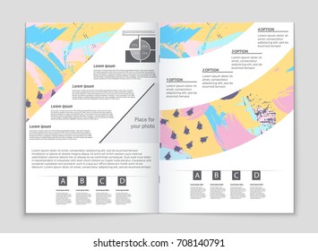 Abstract vector layout background set. For art template design, list, front page, mockup brochure theme style, banner, idea, cover, booklet, print, flyer, book, blank, card, ad, sign, sheet, a4