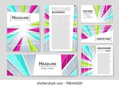Abstract vector layout background set. For art template design, list, front page, mockup brochure theme style, banner, idea, cover, booklet, print, flyer, book, blank, card, ad, sign, sheet, a4.