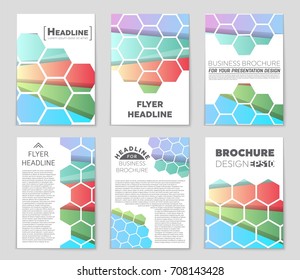 Abstract vector layout background set. For art template design, list, front page, mockup brochure theme style, banner, idea, cover, booklet, print, flyer, book, blank, card, ad, sign, sheet,, a4.