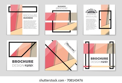 Abstract vector layout background set. For art template design, list, front page, mockup brochure theme style, banner, idea, cover, booklet, print, flyer, book, blank, card, ad, sign, sheet,, a4.