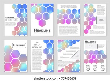 Abstract vector layout background set. For art template design, list, front page, mockup brochure theme style, banner, idea, cover, booklet, print, flyer, book, blank, card, ad, sign, sheet,, a4.