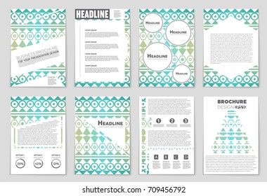 Abstract vector layout background set. For art template design, list, front page, mockup brochure theme style, banner, idea, cover, booklet, print, flyer, book, blank, card, ad, sign, sheet, a4.