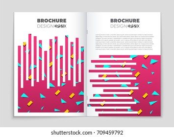 Abstract vector layout background set. For art template design, list, front page, mockup brochure theme style, banner, idea, cover, booklet, print, flyer, book, blank, card, ad, sign, sheet, a4