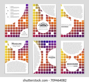 Abstract vector layout background set. For art template design, list, front page, mockup brochure theme style, banner, idea, cover, booklet, print, flyer, book, blank, card, ad, sign, sheet, a4.