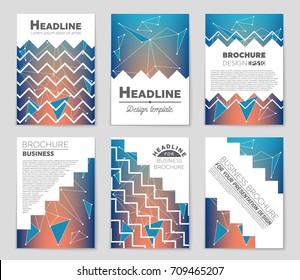 Abstract vector layout background set. For art template design, list, front page, mockup brochure theme style, banner, idea, cover, booklet, print, flyer, book, blank, card, ad, sign, sheet, a4.