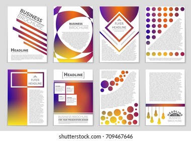 Abstract vector layout background set. For art template design, list, front page, mockup brochure theme style, banner, idea, cover, booklet, print, flyer, book, blank, card, ad, sign, sheet,, a4.