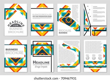 Abstract Vector Layout Background Set. For Art Template Design, List, Front Page, Mockup Brochure Theme Style, Banner, Idea, Cover, Booklet, Print, Flyer, Book, Blank, Card, Ad, Sign, Sheet, A4.