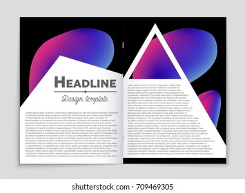 Abstract vector layout background set. For art template design, list, front page, mockup brochure theme style, banner, idea, cover, booklet, print, flyer, book, blank, card, ad, sign, sheet, a4