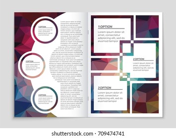 Abstract vector layout background set. For art template design, list, front page, mockup brochure theme style, banner, idea, cover, booklet, print, flyer, book, blank, card, ad, sign, sheet, a4