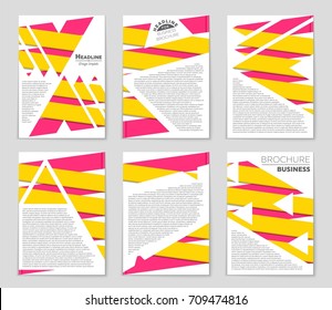 Abstract vector layout background set. For art template design, list, front page, mockup brochure theme style, banner, idea, cover, booklet, print, flyer, book, blank, card, ad, sign, sheet, a4.