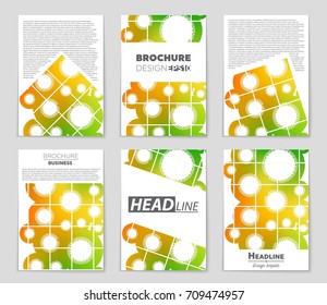 Abstract vector layout background set. For art template design, list, front page, mockup brochure theme style, banner, idea, cover, booklet, print, flyer, book, blank, card, ad, sign, sheet, a4.