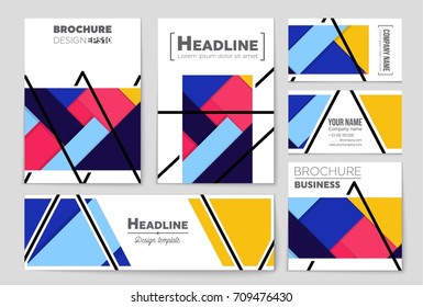 Abstract vector layout background set. For art template design, list, front page, mockup brochure theme style, banner, idea, cover, booklet, print, flyer, book, blank, card, ad, sign, sheet,, a4.