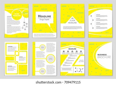Abstract vector layout background set. For art template design, list, front page, mockup brochure theme style, banner, idea, cover, booklet, print, flyer, book, blank, card, ad, sign, sheet, a4