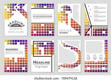 Abstract vector layout background set. For art template design, list, front page, mockup brochure theme style, banner, idea, cover, booklet, print, flyer, book, blank, card, ad, sign, sheet, a4.