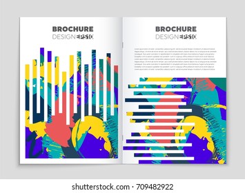 Abstract vector layout background set. For art template design, list, front page, mockup brochure theme style, banner, idea, cover, booklet, print, flyer, book, blank, card, ad, sign, sheet, a4