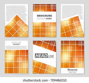 Abstract vector layout background set. For art template design, list, front page, mockup brochure theme style, banner, idea, cover, booklet, print, flyer, book, blank, card, ad, sign, sheet, a4.