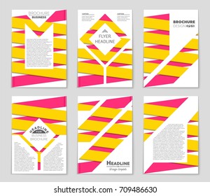 Abstract vector layout background set. For art template design, list, front page, mockup brochure theme style, banner, idea, cover, booklet, print, flyer, book, blank, card, ad, sign, sheet, a4.