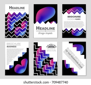 Abstract vector layout background set. For art template design, list, front page, mockup brochure theme style, banner, idea, cover, booklet, print, flyer, book, blank, card, ad, sign, sheet, a4