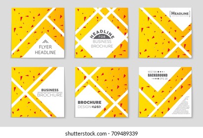 Abstract vector layout background set. For art template design, list, front page, mockup brochure theme style, banner, idea, cover, booklet, print, flyer, book, blank, card, ad, sign, sheet, a4