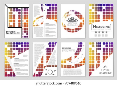 Abstract vector layout background set. For art template design, list, front page, mockup brochure theme style, banner, idea, cover, booklet, print, flyer, book, blank, card, ad, sign, sheet, a4.