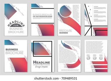 Abstract vector layout background set. For art template design, list, front page, mockup brochure theme style, banner, idea, cover, booklet, print, flyer, book, blank, card, ad, sign, sheet, a4.