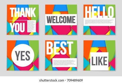 Abstract vector layout background set. For art template design, list, front page, mockup brochure theme style, banner, idea, cover, booklet, print, flyer, book, blank, card, ad, sign, sheet,, a4.