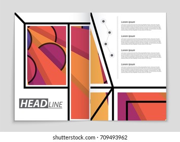 Abstract vector layout background set. For art template design, list, front page, mockup brochure theme style, banner, idea, cover, booklet, print, flyer, book, blank, card, ad, sign, sheet,, a4.