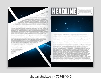Abstract vector layout background set. For art template design, list, front page, mockup brochure theme style, banner, idea, cover, booklet, print, flyer, book, blank, card, ad, sign, sheet, a4