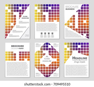 Abstract vector layout background set. For art template design, list, front page, mockup brochure theme style, banner, idea, cover, booklet, print, flyer, book, blank, card, ad, sign, sheet, a4.