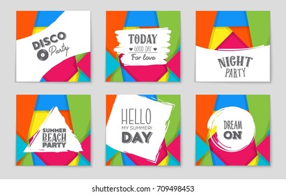 Abstract vector layout background set. For art template design, list, front page, mockup brochure theme style, banner, idea, cover, booklet, print, flyer, book, blank, card, ad, sign, sheet,, a4.