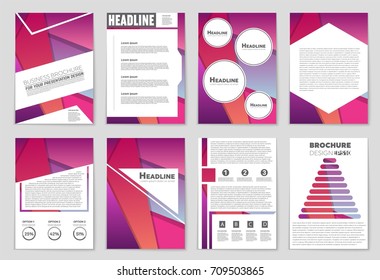 Abstract vector layout background set. For art template design, list, front page, mockup brochure theme style, banner, idea, cover, booklet, print, flyer, book, blank, card, ad, sign, sheet,, a4.