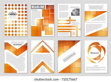 Abstract vector layout background set. For art template design, list, front page, mockup brochure theme style, banner, idea, cover, booklet, print, flyer, book, blank, card, ad, sign, sheet, a4.