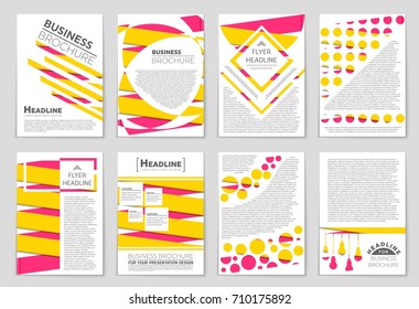 Abstract vector layout background set. For art template design, list, front page, mockup brochure theme style, banner, idea, cover, booklet, print, flyer, book, blank, card, ad, sign, sheet, a4.