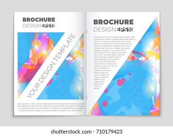 Abstract vector layout background set. For art template design, list, front page, mockup brochure theme style, banner, idea, cover, booklet, print, flyer, book, blank, card, ad, sign, sheet, a4