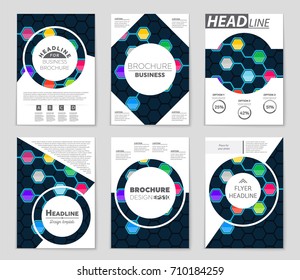 Abstract vector layout background set. For art template design, list, front page, mockup brochure theme style, banner, idea, cover, booklet, print, flyer, book, blank, card, ad, sign, sheet, a4.