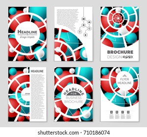 Abstract vector layout background set. For art template design, list, front page, mockup brochure theme style, banner, idea, cover, booklet, print, flyer, book, blank, card, ad, sign, sheet, a4.