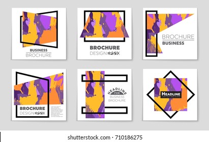 Abstract vector layout background set. For art template design, list, front page, mockup brochure theme style, banner, idea, cover, booklet, print, flyer, book, blank, card, ad, sign, sheet, a4