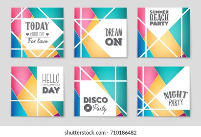 Abstract vector layout background set. For art template design, list, front page, mockup brochure theme style, banner, idea, cover, booklet, print, flyer, book, blank, card, ad, sign, sheet, a4
