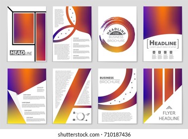 Abstract vector layout background set. For art template design, list, front page, mockup brochure theme style, banner, idea, cover, booklet, print, flyer, book, blank, card, ad, sign, sheet,, a4.
