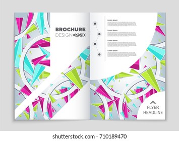 Abstract vector layout background set. For art template design, list, front page, mockup brochure theme style, banner, idea, cover, booklet, print, flyer, book, blank, card, ad, sign, sheet, a4.