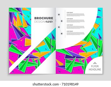 Abstract vector layout background set. For art template design, list, front page, mockup brochure theme style, banner, idea, cover, booklet, print, flyer, book, blank, card, ad, sign, sheet, a4.