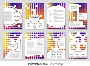 Abstract vector layout background set. For art template design, list, front page, mockup brochure theme style, banner, idea, cover, booklet, print, flyer, book, blank, card, ad, sign, sheet, a4.