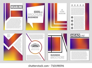 Abstract vector layout background set. For art template design, list, front page, mockup brochure theme style, banner, idea, cover, booklet, print, flyer, book, blank, card, ad, sign, sheet,, a4.