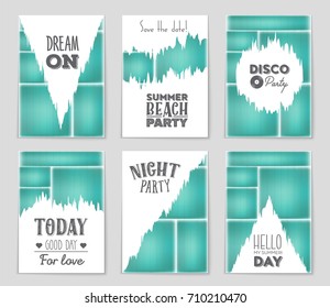 Abstract vector layout background set. For art template design, list, front page, mockup brochure theme style, banner, idea, cover, booklet, print, flyer, book, blank, card, ad, sign, sheet, a4